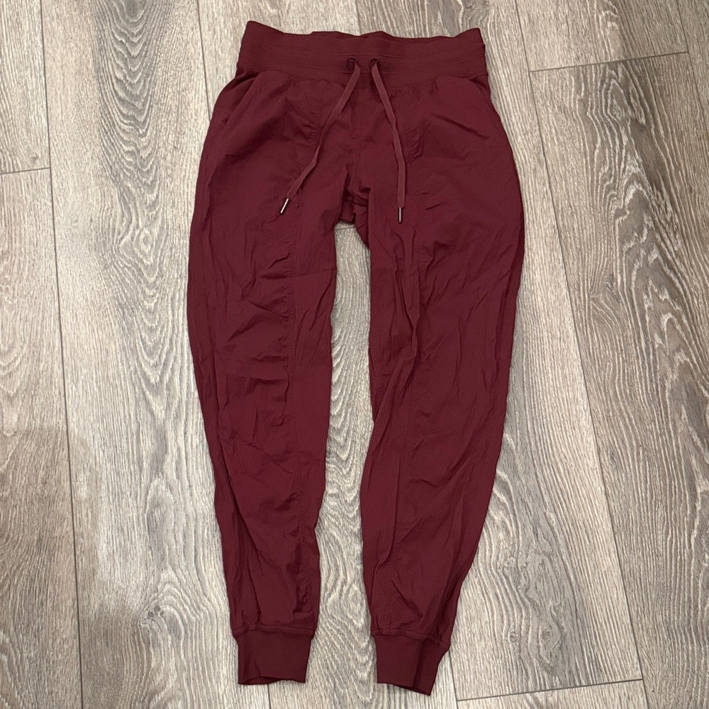 Lululemon Burgundy Jogger Pants